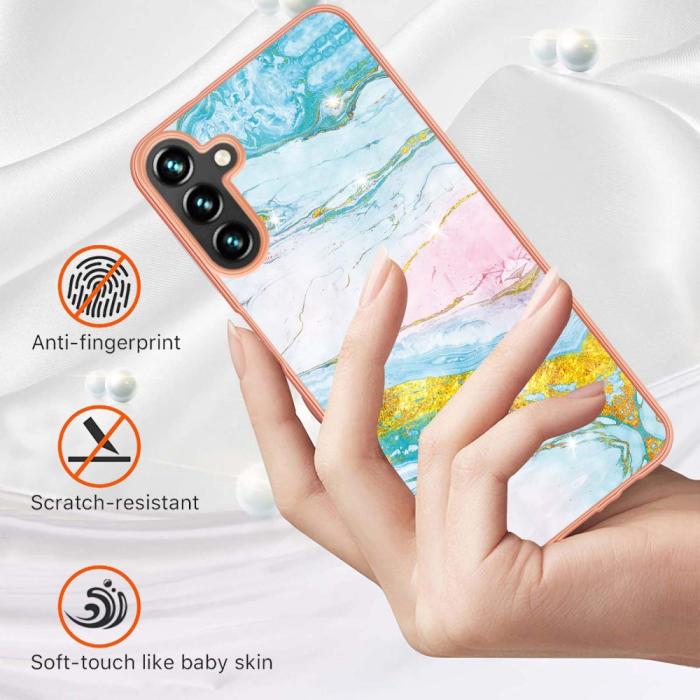 Bild 2,  Samsung Galaxy A34 5G Skal Marmor TPU Grön - Teknikhallen.se