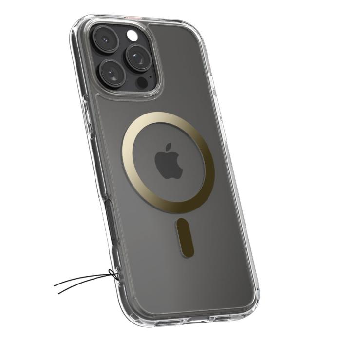 Bild 3, Spigen Spigen iPhone 16 Pro Skal MagSafe Mag Ultra Hybrid Gold - Teknikhallen.se