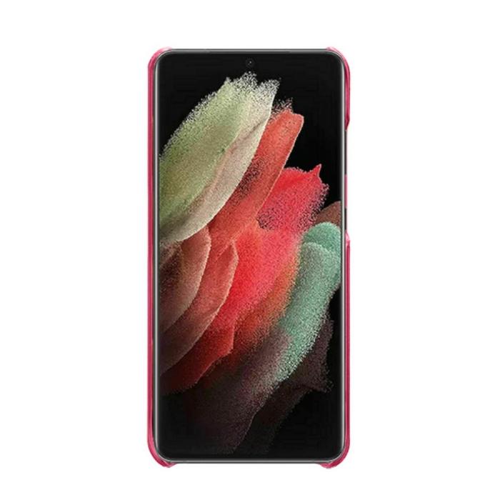 Bild 2, KSQ KSQ Samsung Galaxy S22 Ultra Skal Lädertäckt Rosa - Teknikhallen.se