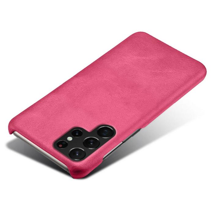 Bild 3, KSQ KSQ Samsung Galaxy S22 Ultra Skal Lädertäckt Rosa - Teknikhallen.se