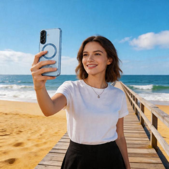 Bild 4, Tech-Protect Tech-Protect Galaxy A57 5G Skal MagSafe MagFlex Sky Blue - Teknikhallen.se