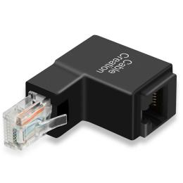 CableCreation CableCreation 90 Graders RJ45 Ethernet Adapter Svart - Teknikhallen.se