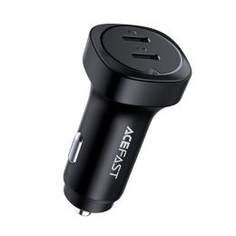 Acefast Acefast 72W PD PPS QC Billaddare 2x USB-C Svart - Teknikhallen.se