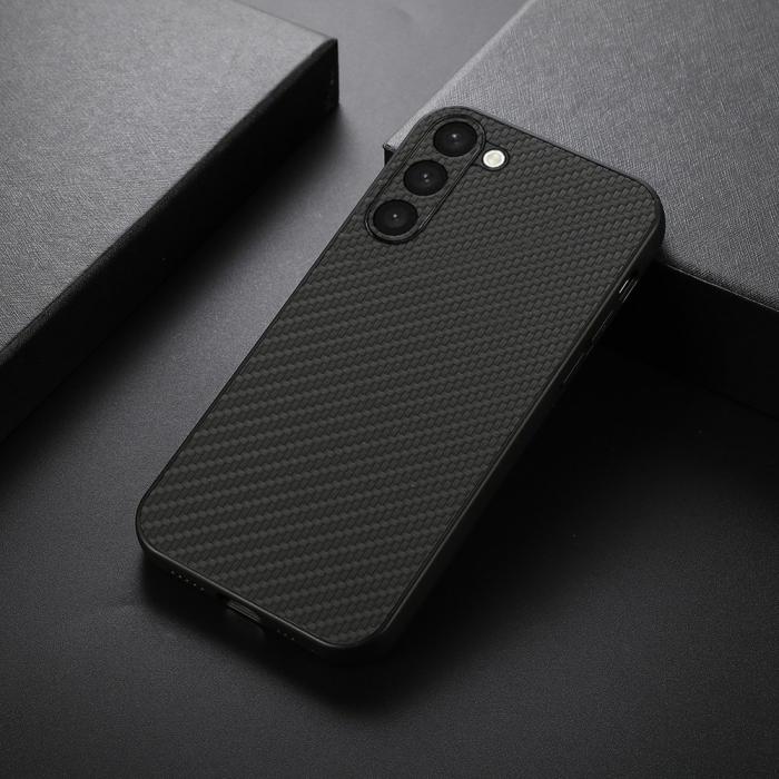 Bild 3,  Samsung Galaxy S23 Plus Skal Kolfiber Textur Svart - Teknikhallen.se