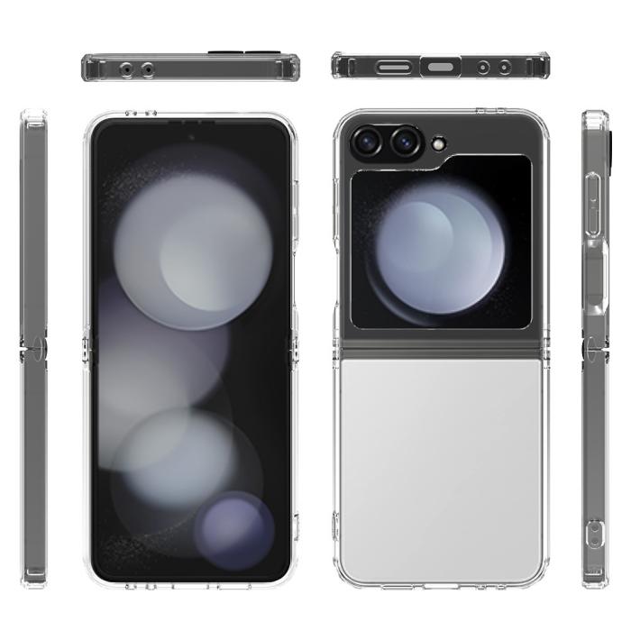 Bild 3,  Galaxy Z Flip 6 / 7 FE Skal TPU/Akryl Transparent - Teknikhallen.se
