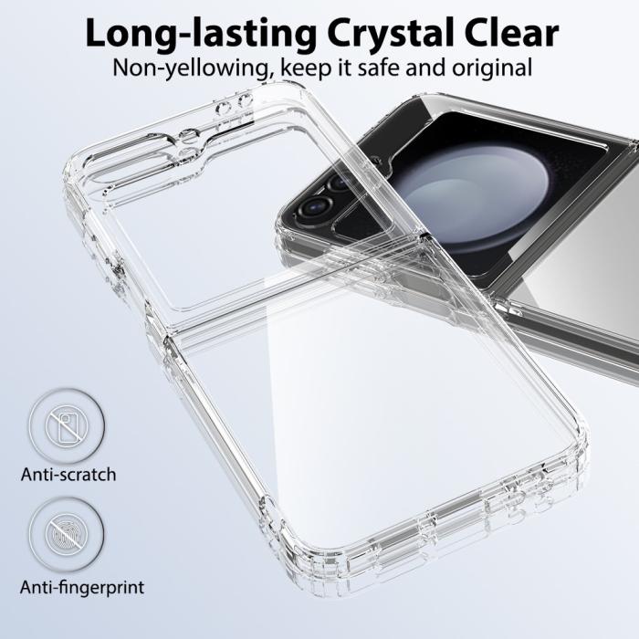 Bild 4,  Galaxy Z Flip 6 / 7 FE Skal TPU/Akryl Transparent - Teknikhallen.se