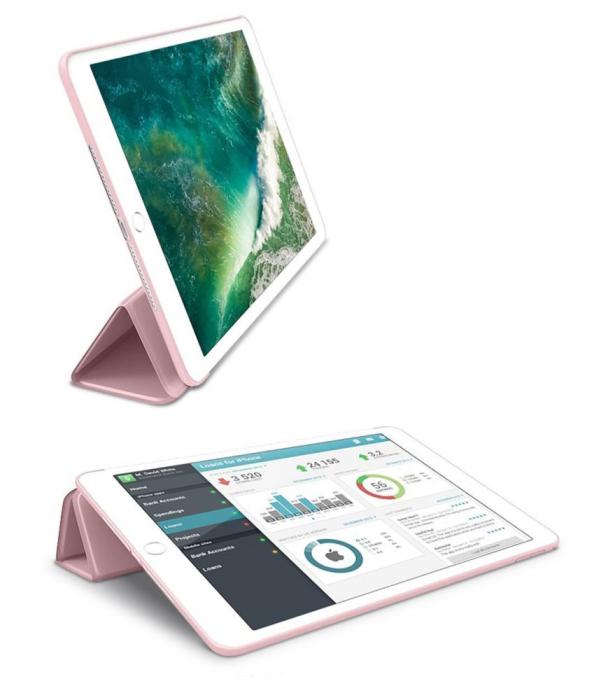Bild 6, Tech-Protect Tech-Protect iPad 9.7 2017/2018 Fodral SmartCase Roséguld - Teknikhallen.se