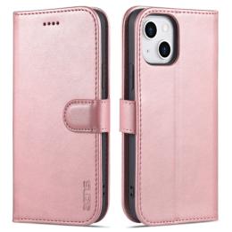 AZNS AZNS iPhone 14 Fodral Läder Roséguld - Teknikhallen.se