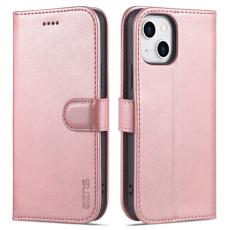 AZNS AZNS iPhone 14 Fodral L&auml;der Ros&eacute;guld - Teknikhallen.se