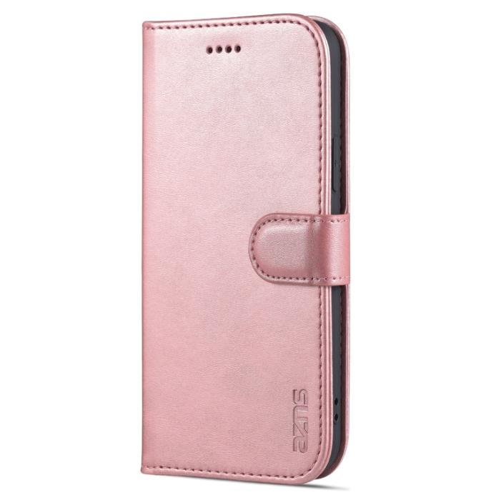 Bild 2, AZNS AZNS iPhone 14 Fodral Läder Roséguld - Teknikhallen.se