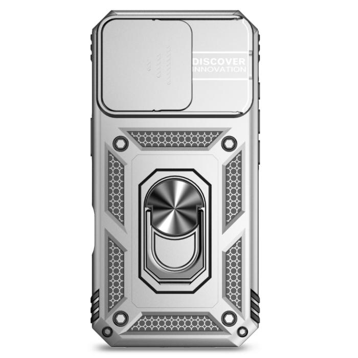 Bild 2,  iPhone 16 Pro Max Skal CamShield Ring Hybrid Silver - Teknikhallen.se
