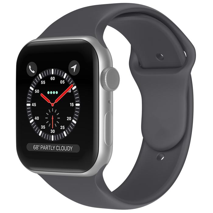 Bild 2, ColorPop Apple Watch 38/40/41/42 mm Silikon Armband (M/L) Mörk Grå - Teknikhallen.se