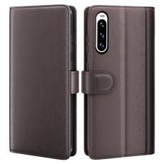  Sony Xperia 10 V Fodral Premium Split L&auml;der Brun - Teknikhallen.se