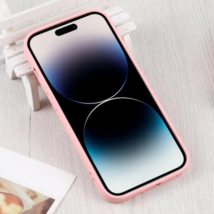 Bild 3,  iPhone 15 Pro Max Skal MagSafe Liquid Silikon Rosa - Teknikhallen.se