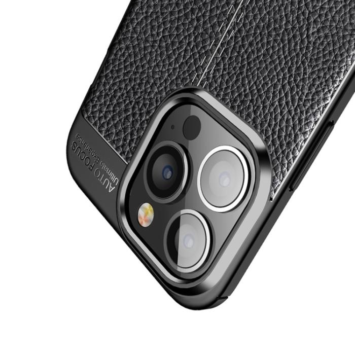 Bild 4,  iPhone 14 Pro Max Skal Litchi Textur Blå - Teknikhallen.se