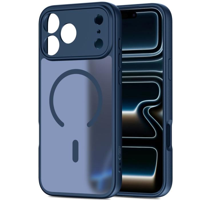 Bild 3, Tech-Protect Tech-Protect iPhone 17 Pro Max Skal MagSafe BasicMag Deep Blue - Teknikhallen.se