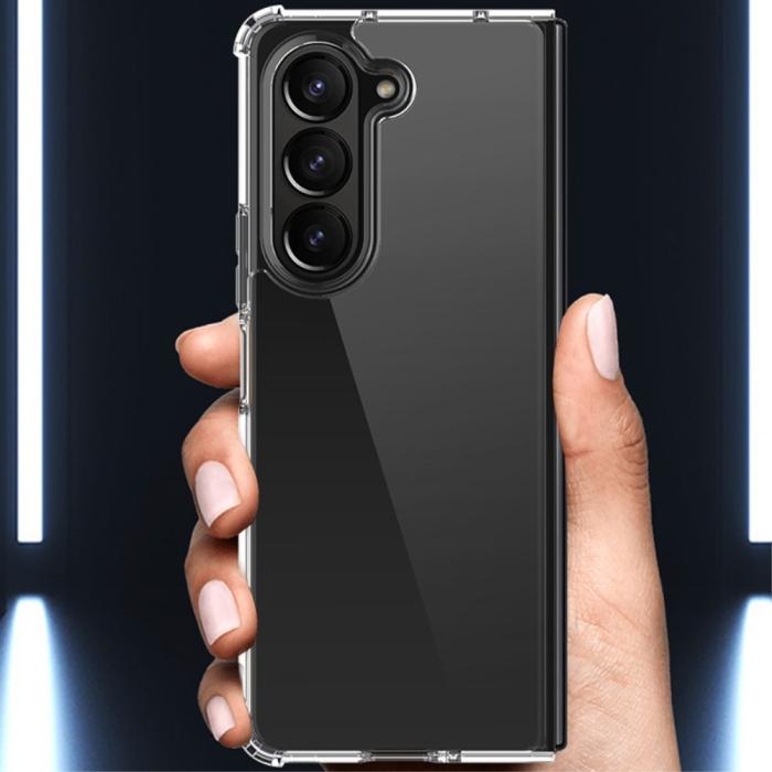 Bild 6,  Samsung Galaxy Z Fold 5 Skal Shockproof Hybrid Transparent - Teknikhallen.se