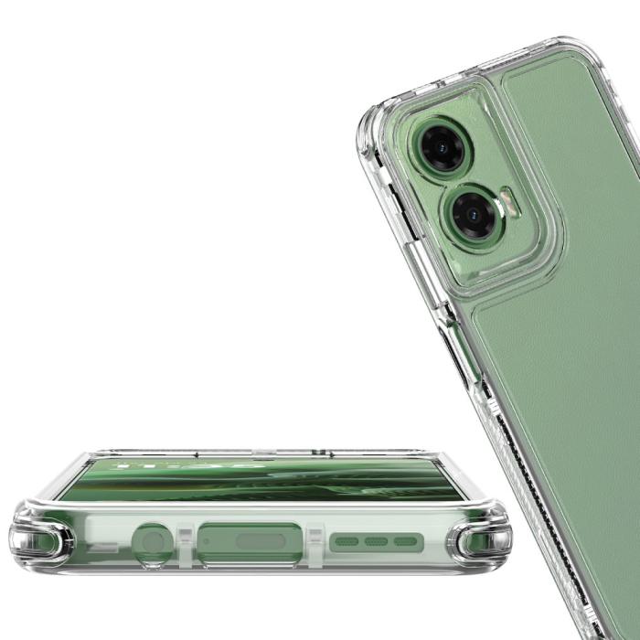 Bild 5,  Motorola Moto G35 5G Skal Hybrid 360 Shockproof Transparent - Teknikhallen.se