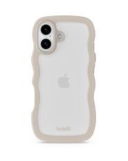holdit holdit iPhone 17 Mobilskal Wavy Light Beige/Transparent - Teknikhallen.se