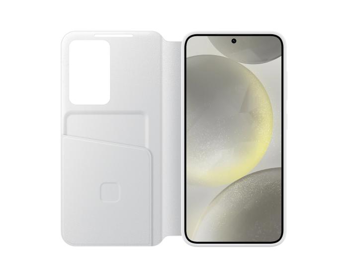 Bild 3, Samsung Samsung Galaxy S24 Fodral Smart Clear View White - Teknikhallen.se