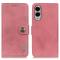 KHAZNEH KHAZNEH Samsung Galaxy S25 Edge Fodral Läder Rosa - Teknikhallen.se
