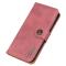 KHAZNEH KHAZNEH Samsung Galaxy S25 Edge Fodral Läder Rosa - Teknikhallen.se