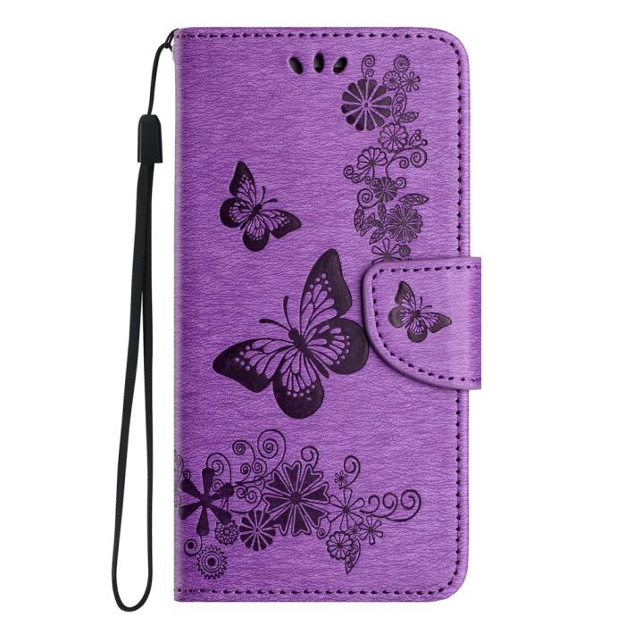 Bild 5,  Samsung Galaxy A27 5G Fodral Läder Fjärilar Lila - Teknikhallen.se