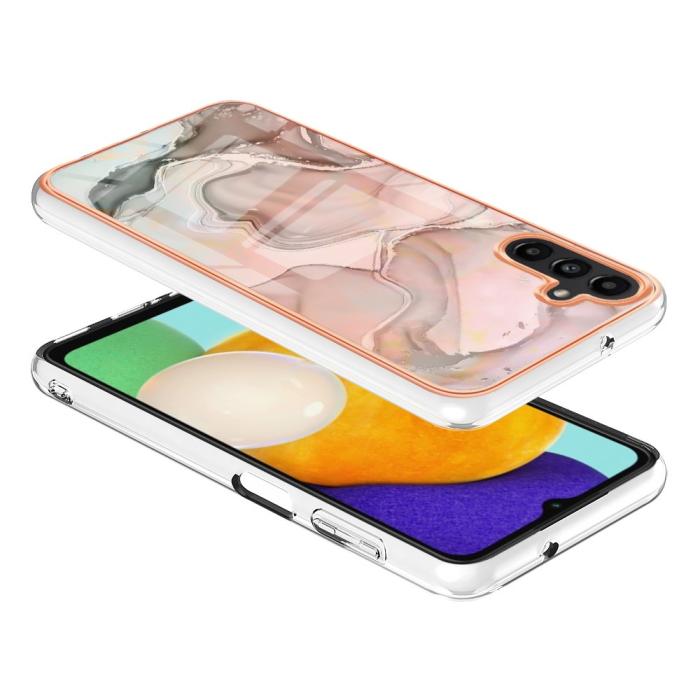 Bild 3,  Samsung Galaxy A54 5G Skal Marmor TPU Rosa - Teknikhallen.se