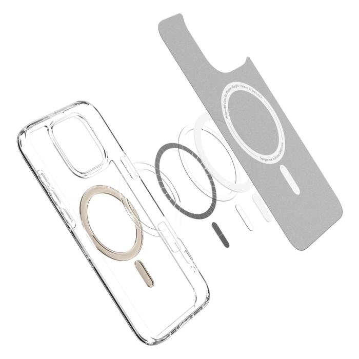 Bild 5, Spigen Spigen iPhone 16 Pro Skal MagSafe Mag Ultra Hybrid Gold - Teknikhallen.se