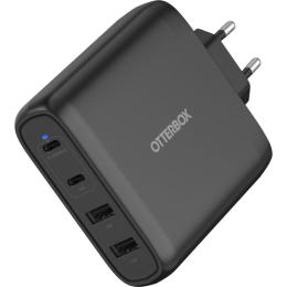 OtterBox OtterBox 100W PD 2x USB-C 2x USB-A Väggladdare Svart - Teknikhallen.se