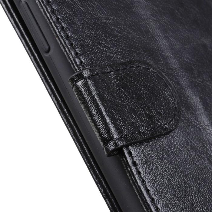 Bild 5,  Samsung Galaxy S23 Plus Fodral Crazy Horse Läder Svart - Teknikhallen.se