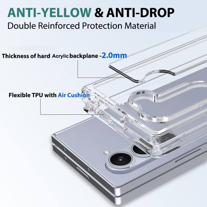 Bild 6,  Galaxy Z Fold 6 Skal TPU/Akryl Transparent - Teknikhallen.se