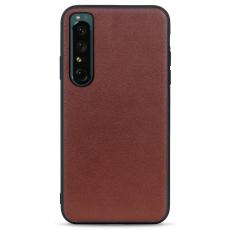  Sony Xperia 1 IV Skal &Auml;kta L&auml;der Hybrid Brun - Teknikhallen.se