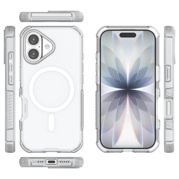 Bild 5,  iPhone 17 Skal MagSafe Shockproof Hybrid Vit - Teknikhallen.se