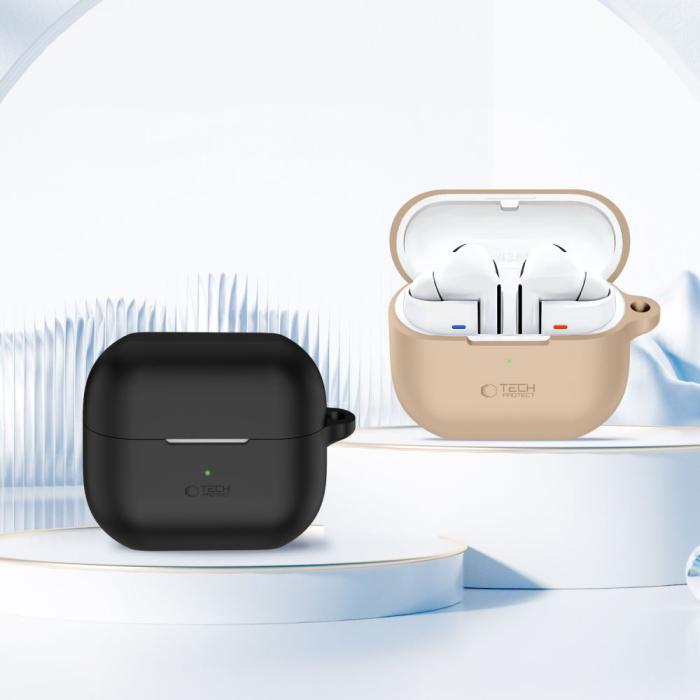 Bild 3, Tech-Protect Tech-Protect Galaxy Buds 3/3 Pro Skal Silikon Hook Svart - Teknikhallen.se