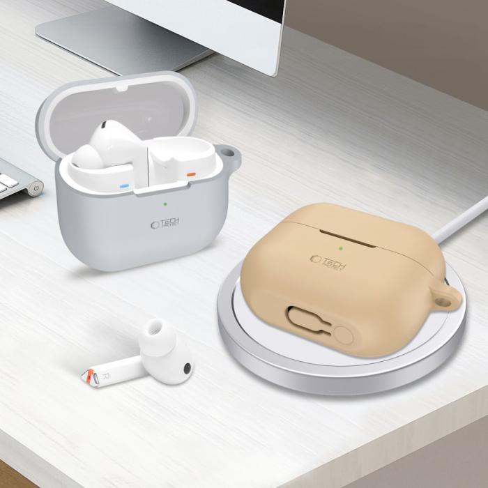 Bild 4, Tech-Protect Tech-Protect Galaxy Buds 3/3 Pro Skal Silikon Hook Svart - Teknikhallen.se