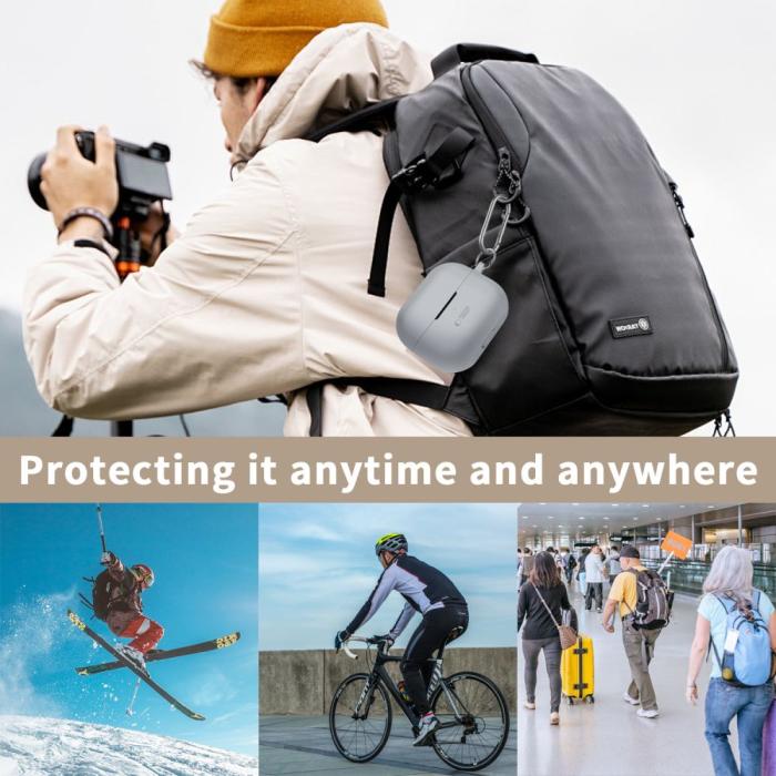 Bild 5, Tech-Protect Tech-Protect Galaxy Buds 3/3 Pro Skal Silikon Hook Svart - Teknikhallen.se