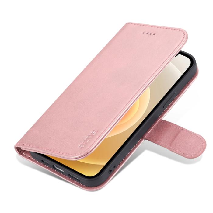 Bild 4, AZNS AZNS iPhone 14 Fodral Läder Roséguld - Teknikhallen.se