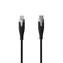 Gear GEAR Laddkabel PRO MFi USB-C - Lightning 1.5m Kevlarkabel Svart - Teknikhallen.se