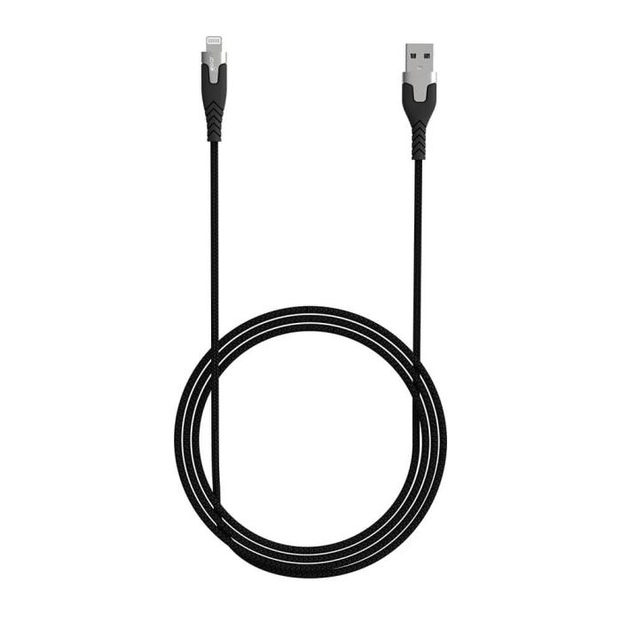 Bild 3, Gear GEAR Laddkabel PRO MFi USB-A - Lightning 1.5m Kevlarkabel Svart - Teknikhallen.se
