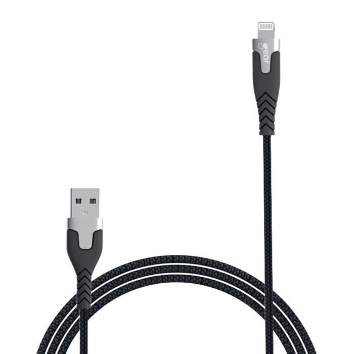 Bild 4, Gear GEAR Laddkabel PRO MFi USB-A - Lightning 1.5m Kevlarkabel Svart - Teknikhallen.se