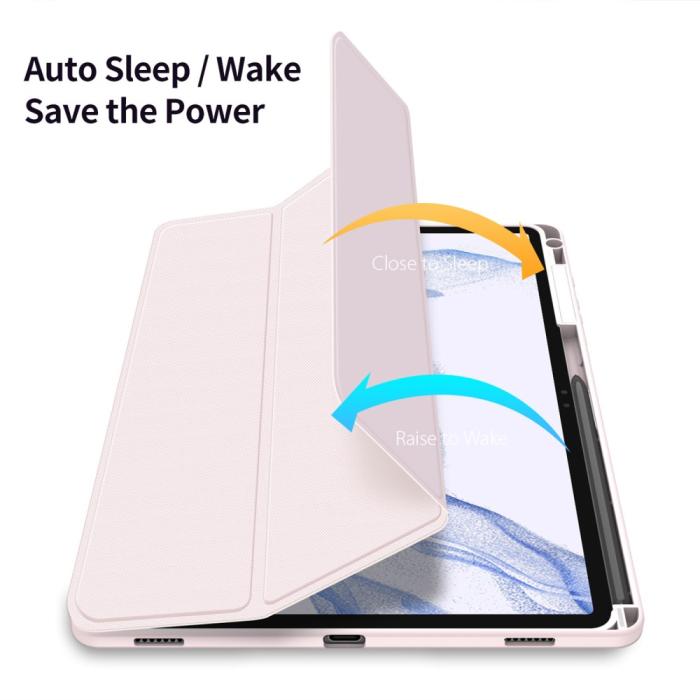 Bild 2, DUX DUCIS DUX DUCIS Galaxy Tab S9 Plus Fodral TOBY Tri-Fold Rosa - Teknikhallen.se
