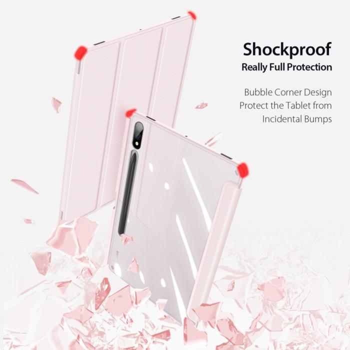 Bild 5, DUX DUCIS DUX DUCIS Galaxy Tab S9 Plus Fodral TOBY Tri-Fold Rosa - Teknikhallen.se
