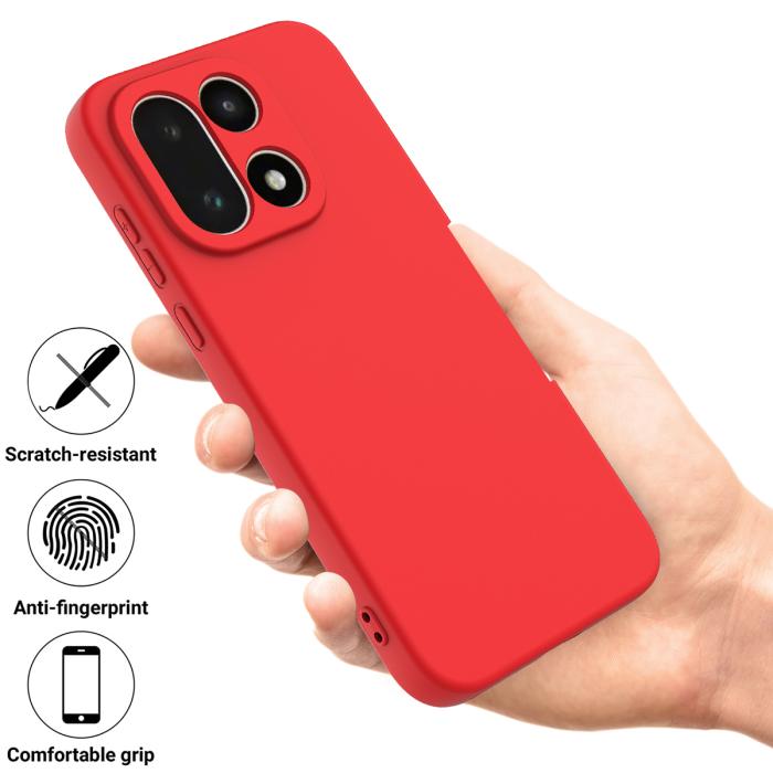 Bild 2,  OnePlus 15 Skal Liquid Silikon Röd - Teknikhallen.se