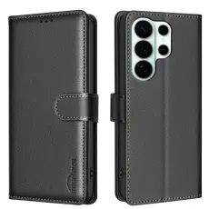 BINFEN BINFEN Samsung Galaxy S26 Ultra Fodral RFID L&auml;der Svart - Teknikhallen.se