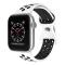 ColorPop Sportarmband Dual-Color Apple Watch 41/40/38 mm (S/M) Vit/Svart - Teknikhallen.se