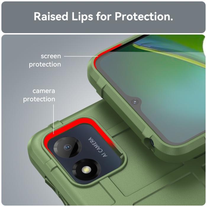 Bild 5,  Motorola Moto E13 Skal Robust Grön - Teknikhallen.se