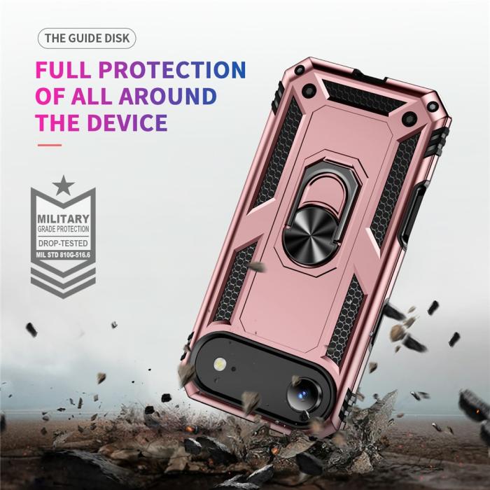 Bild 5,  iPhone Air Skal Shockproof Hybrid Ring Roséguld - Teknikhallen.se