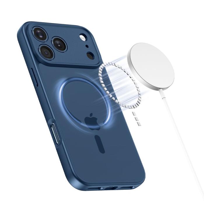 Bild 4, Tech-Protect Tech-Protect iPhone 17 Pro Skal MagSafe BasicMag Deep Blue - Teknikhallen.se