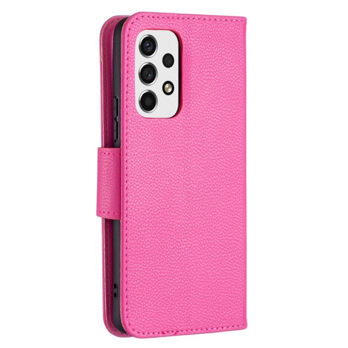 Bild 3,  Samsung Galaxy A53 5G Fodral Litchi Shark Läder Rosa - Teknikhallen.se